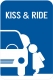 Kiss & Ride T1 400 x 600 mm - picto kind